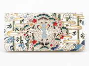 Facing Cranes Long Wallet