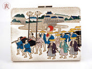 Daimyo Procession GAMASATSU Square Billfold with Clasp