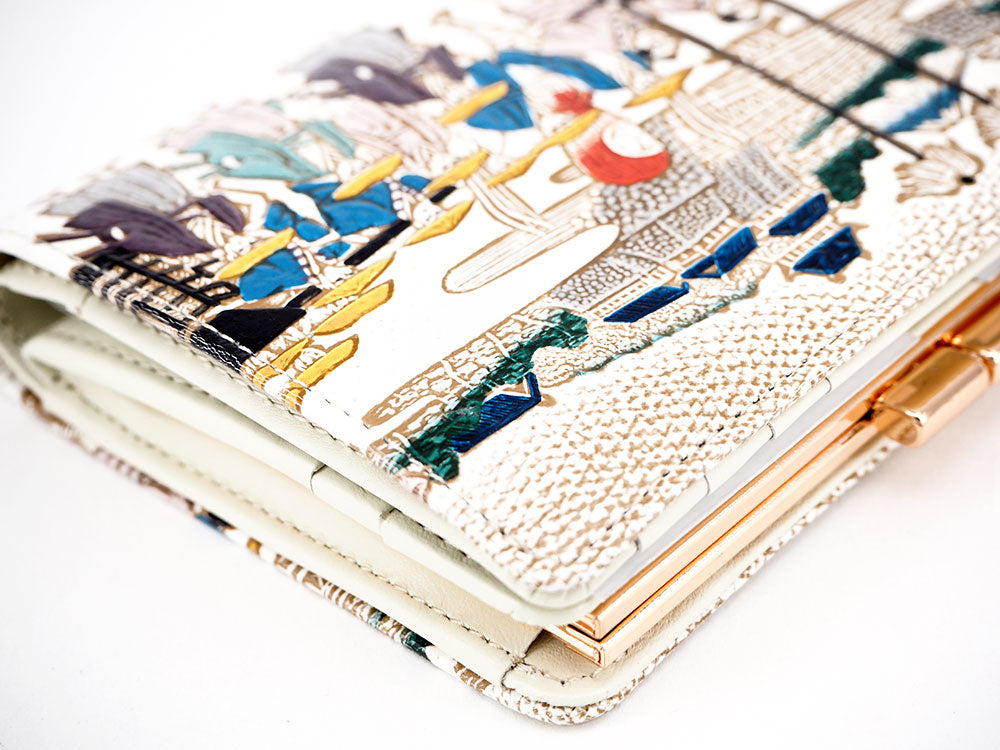Daimyo Procession GAMASATSU Square Billfold with Clasp