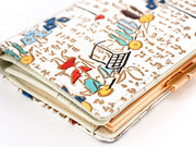 Daimyo Procession with Kanji GAMASATSU Square Billfold with Clasp