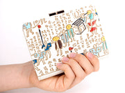 Daimyo Procession with Kanji GAMASATSU Square Billfold with Clasp