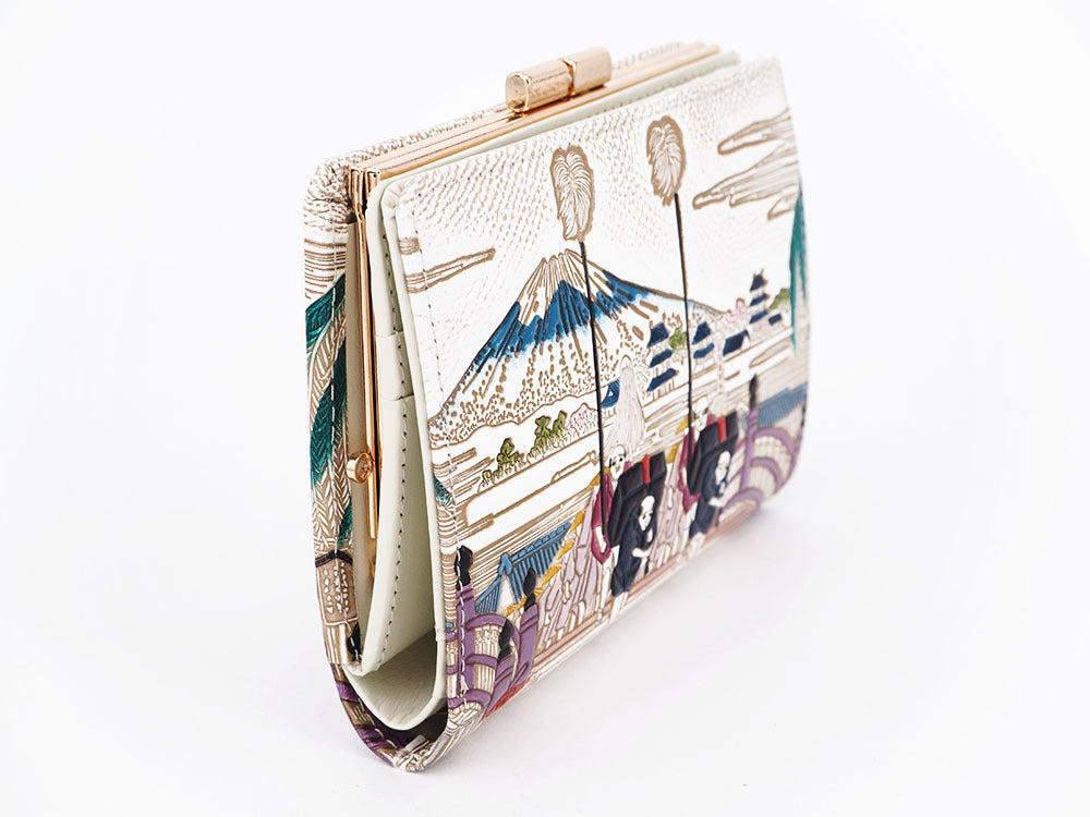 NIHONBASHI GAMASATSU Square Billfold with Clasp