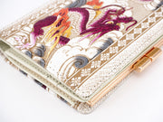 Dragon (Wine) GAMASATSU Square Billfold with Clasp
