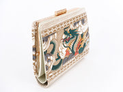 Dragon (Green) GAMASATSU Square Billfold with Clasp