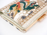 Dragon (Green) GAMASATSU Square Billfold with Clasp