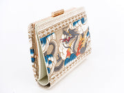 Dragon (Gray) GAMASATSU Square Billfold with Clasp