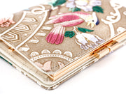 Pink Parrot GAMASATSU Square Billfold With Clasp