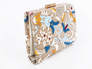 Arabesque (Blue) GAMASATSU Square Billfold with Clasp