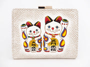 MANEKINEKO - Lucky Cat GAMASATSU Square Billfold with Clasp