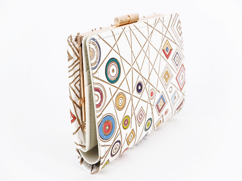 SHIBARAKU Kabuki GAMASATSU Square Billfold with Clasp