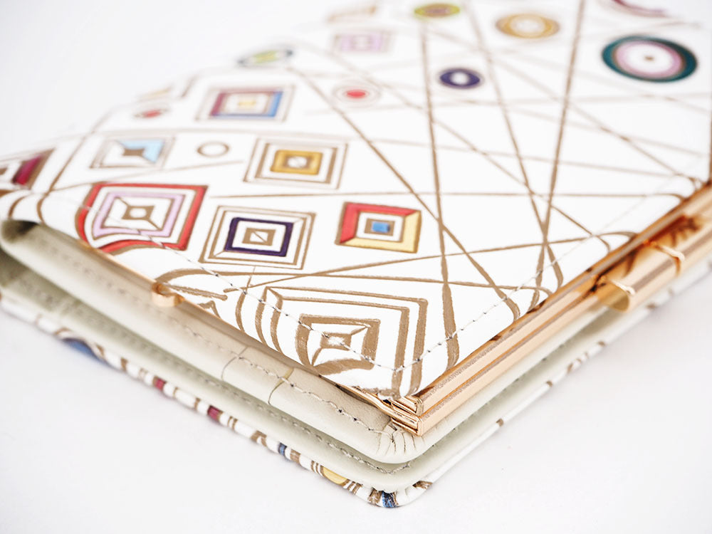 SHIBARAKU Kabuki GAMASATSU Square Billfold with Clasp