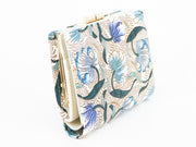North Garden (Turquoise) GAMASATSU Square Billfold with Clasp