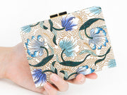 North Garden (Turquoise) GAMASATSU Square Billfold with Clasp