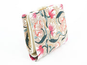 North Garden (Coral) GAMASATSU Square Billfold with Clasp