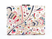 Glossy Hearts GAMASATSU Square Billfold with Clasp