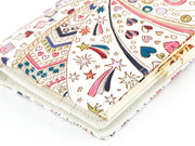 Glossy Hearts GAMASATSU Square Billfold with Clasp