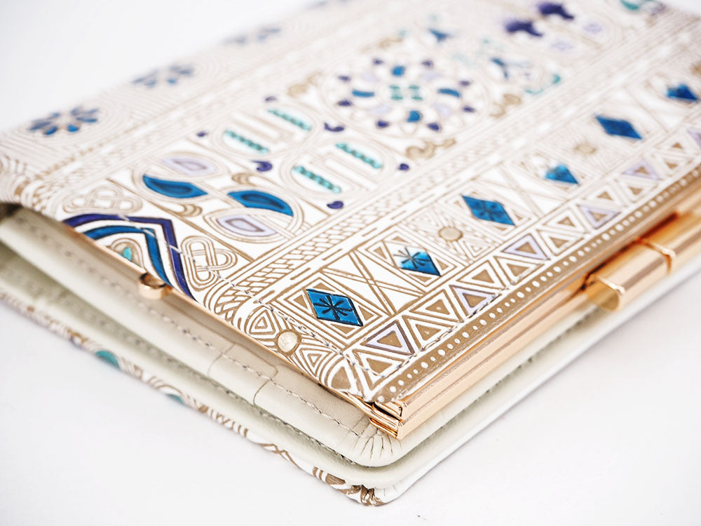 Apollo (Blue) GAMASATSU Square Billfold with Clasp