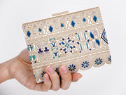 Apollo (Blue) GAMASATSU Square Billfold with Clasp
