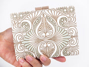 Rocaille (Khaki) GAMASATSU Square Billfold with Clasp