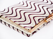 YOKONAMI Waves (Wine) GAMASATSU Square Billfold with Clasp