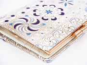 KINSHA - Persia Tiles (Purple) GAMASATSU Square Billfold with Clasp