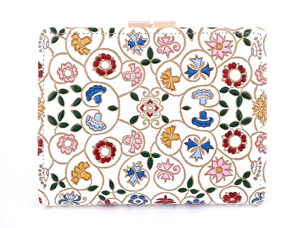 KOBANA - Tiny Flowers GAMASATSU Square Billfold with Clasp
