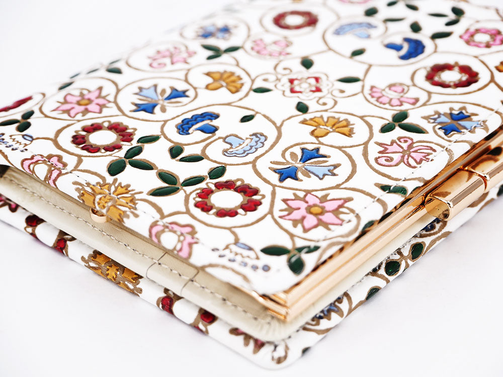 KOBANA - Tiny Flowers GAMASATSU Square Billfold with Clasp