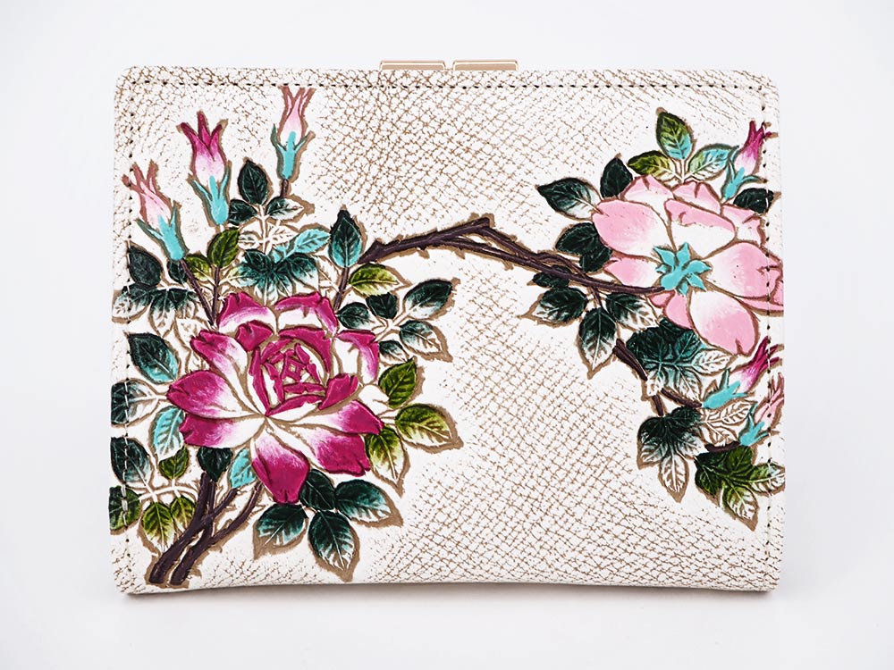 Roses GAMASATSU Square Billfold with Clasp