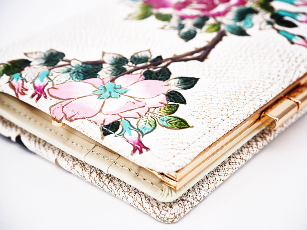 Roses GAMASATSU Square Billfold with Clasp