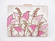 SUZURAN - Lily of the Valley (Pink) GAMASATSU Square Billfold with Clasp