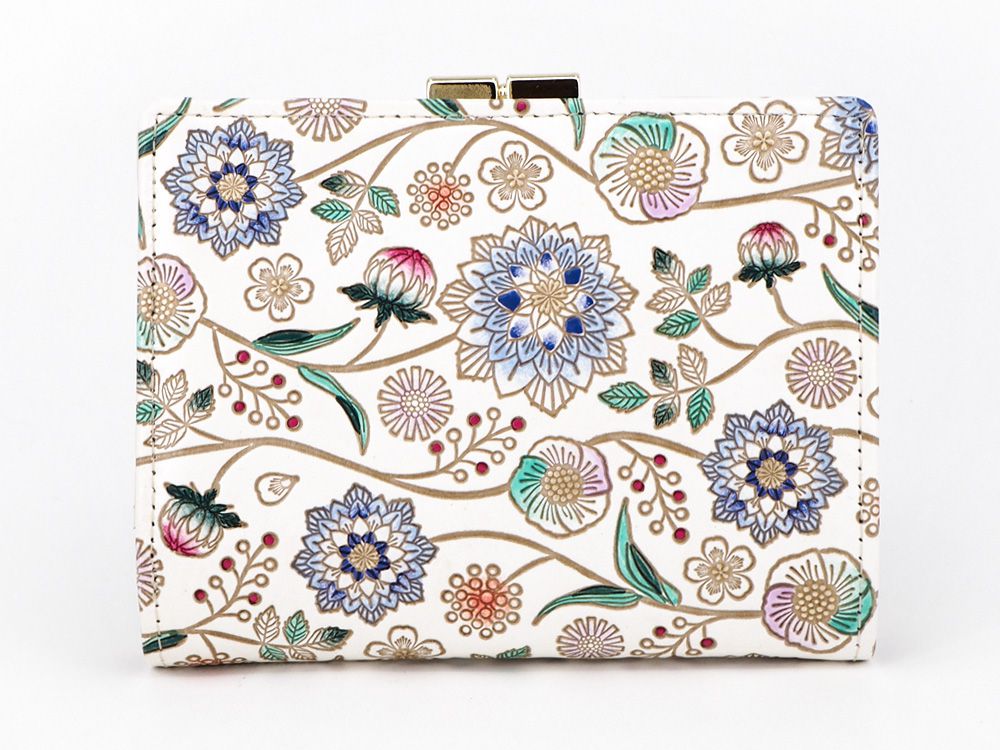 Dahlia (Cobalt Blue) GAMASATSU Square Billfold with Clasp