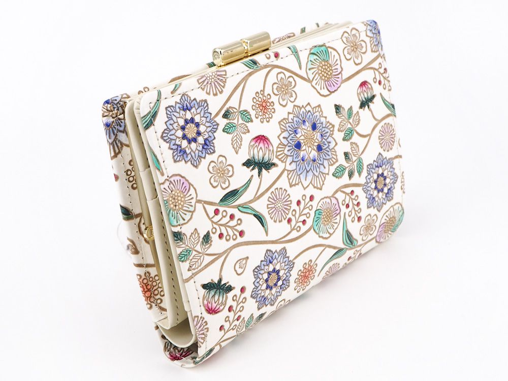 Dahlia (Cobalt Blue) GAMASATSU Square Billfold with Clasp