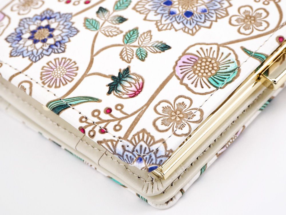 Dahlia (Cobalt Blue) GAMASATSU Square Billfold with Clasp