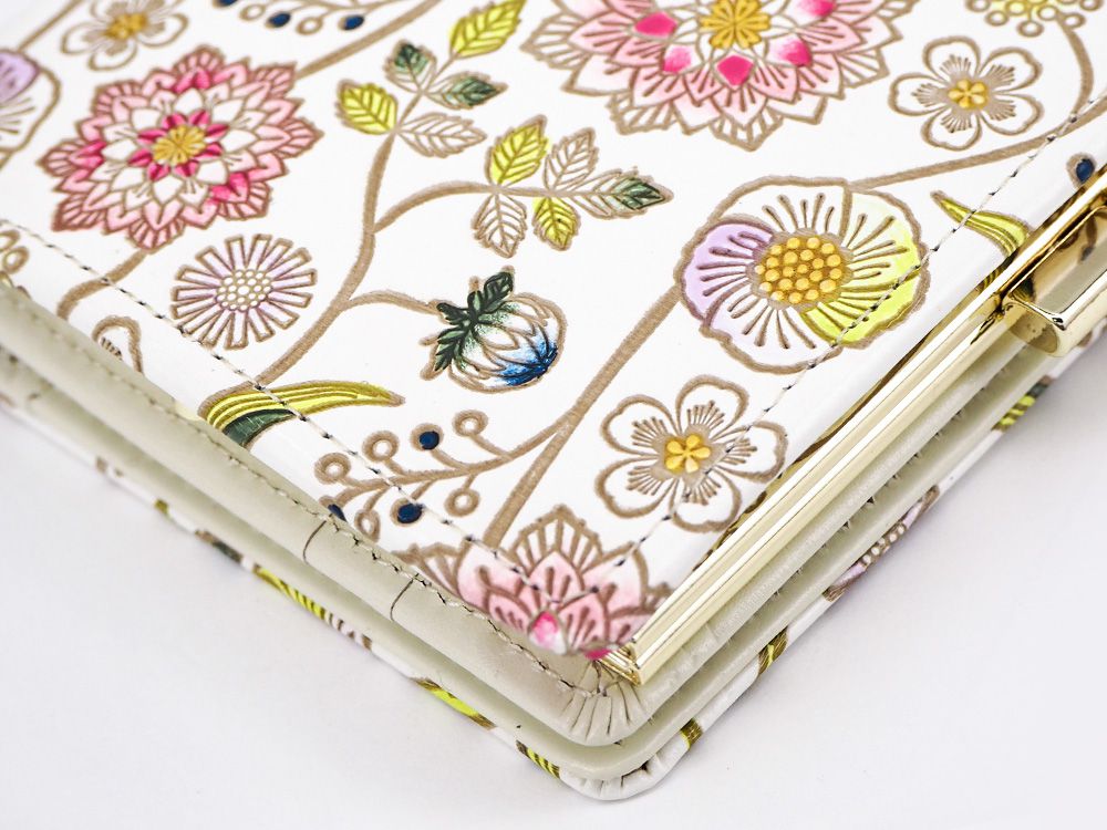 Dahlia (Berry Pink) GAMASATSU Square Billfold with Clasp