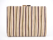 YATARAJIMA - Vertical Stripes GAMASATSU Square Billfold with Clasp