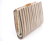 YATARAJIMA - Vertical Stripes GAMASATSU Square Billfold with Clasp