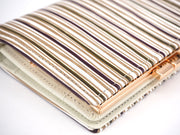 YATARAJIMA - Vertical Stripes GAMASATSU Square Billfold with Clasp