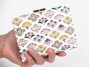 HANAOGI - Flower Fans GAMASATSU Square Billfold with Clasp