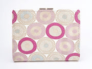 Umbrella Chrysanthemums (Peach Blossom) GAMASATSU Square Billfold with Clasp