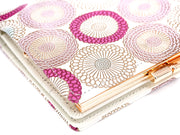 Umbrella Chrysanthemums (Peach Blossom) GAMASATSU Square Billfold with Clasp