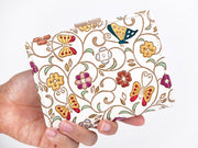 KINKARAOOBANA - Golden Flowers and Butterflies GAMASATSU Square Billfold with Clasp