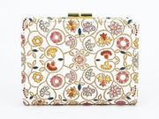 KINKARAKOBANA - Small Golden Flowers GAMASATSU Square Billfold with Clasp