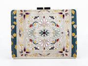 Golden Tapestry GAMASATSU Square Billfold with Clasp
