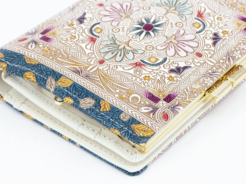 Golden Tapestry GAMASATSU Square Billfold with Clasp