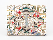 Facing Cranes GAMASATSU Square Billfold with Clasp