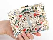 Facing Cranes GAMASATSU Square Billfold with Clasp
