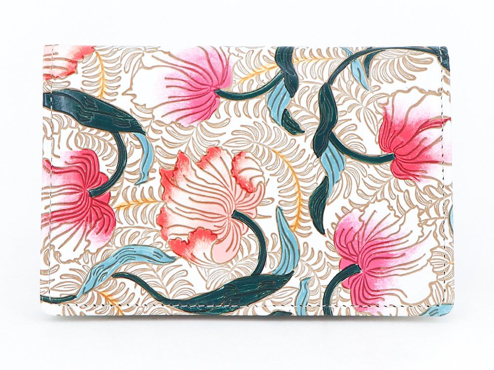 North Garden (Coral) Business Card Case