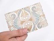 Rocaille (Blue) Business Card Case