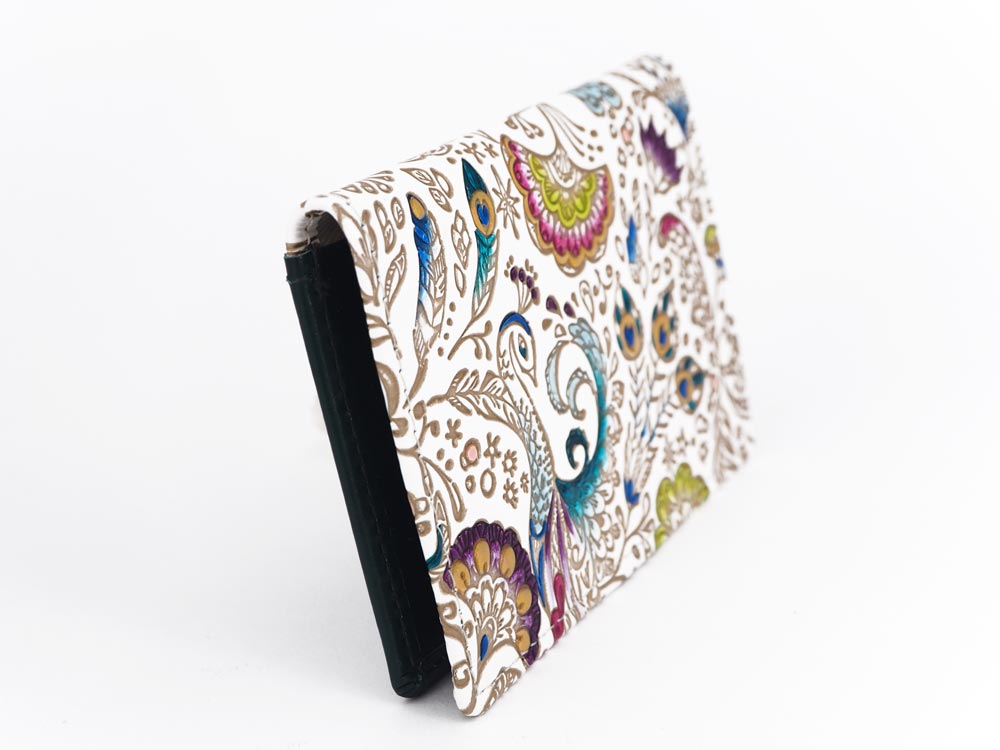 Peacock Business Card Case