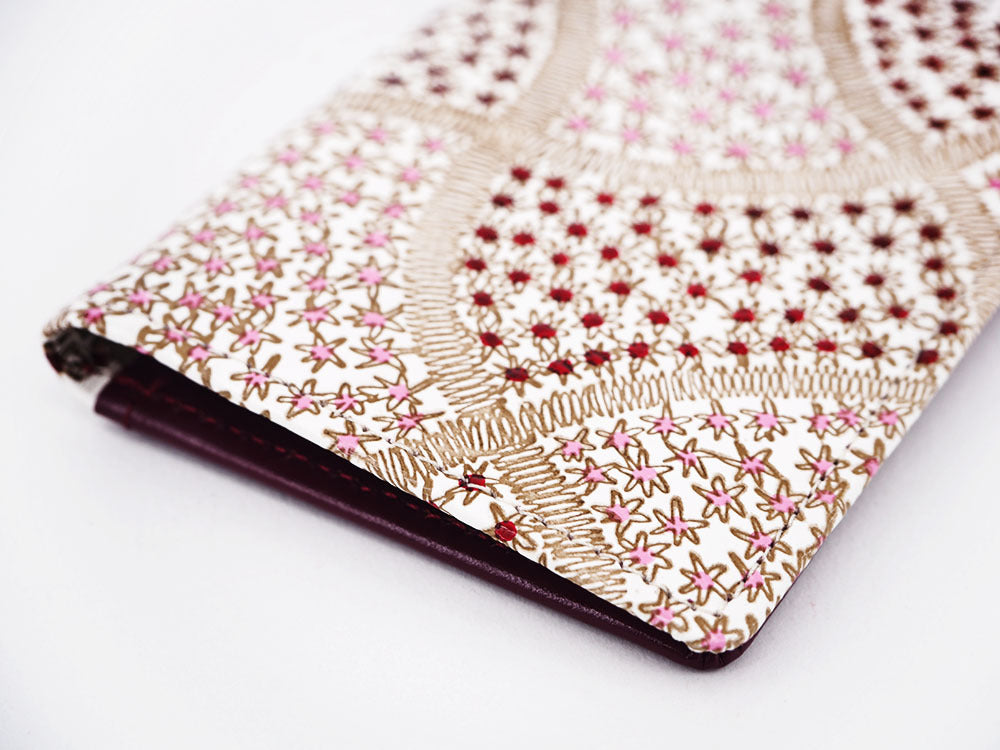 CHIRIMEN Fabric (Pink) Business Card Case